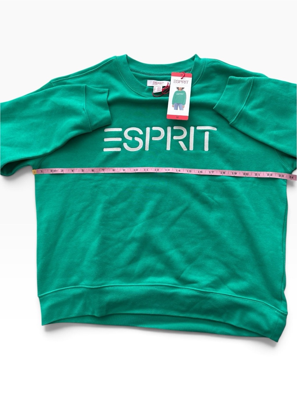 Esprit Green Logo Crewneck Sweatshirt - Picture 2 of 5